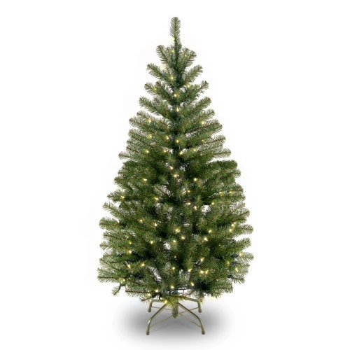 Christmas Central 4" Pre-Lit Aspen Spruce Artificial Christmas Tree - Clear Lights