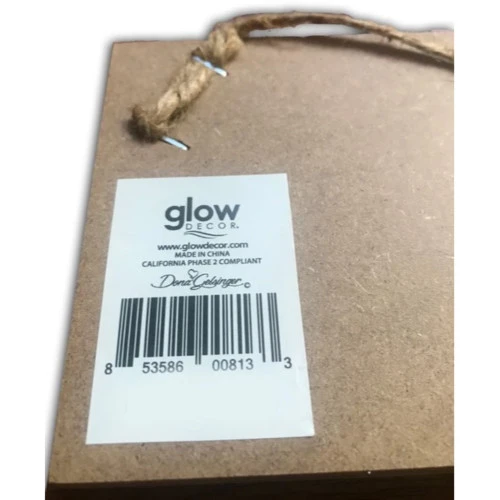 Christmas Central White And Gray Angel Printed Rectangular Wall Sign With Rope Hanger 4" X 10" - Image 5