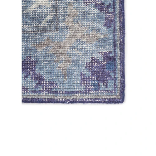 Christmas Central 9' X 13' Purple And Beige Traditional Hand Knotted Area Throw Rug - Image 2