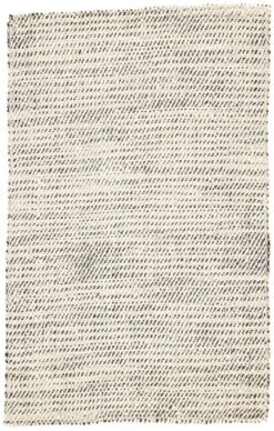 Christmas Central 8' X 10' Black And White Contemporary Hand Loomed Rectangular Area Throw Rug