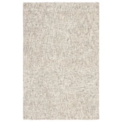 Christmas Central 8' X 10' Taupe Brown And Ivory Contemporary Rectangular Area Throw Rug
