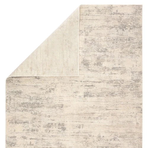 Christmas Central 5' X 7.5' Ivory And Smoke Gray Modern Rectangular Area Throw Rug - Image 5
