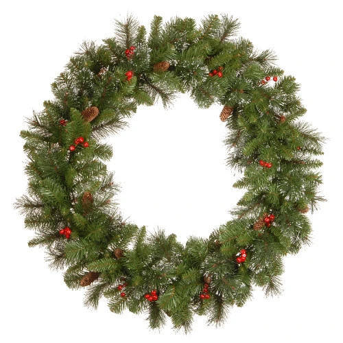 Christmas Central Crestwood Spruce Artificial Christmas Wreath - 36-Inch, Unlit
