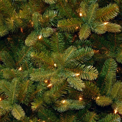 Christmas Central 10β Pre-Lit Downswept Douglas Fir Artificial Christmas Tree, Clear Lights - Image 2