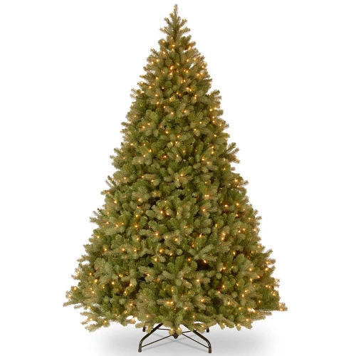 Christmas Central 10β Pre-Lit Downswept Douglas Fir Artificial Christmas Tree, Clear Lights