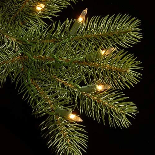 Christmas Central 4.5β Pre-Lit Full Downswept Douglas Fir Artificial Christmas Tree, Clear Lights - Image 4