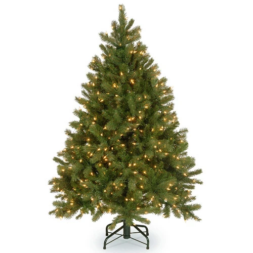 Christmas Central 4.5β Pre-Lit Full Downswept Douglas Fir Artificial Christmas Tree, Clear Lights