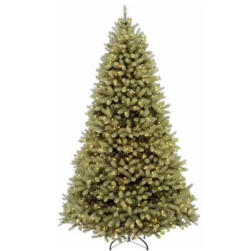 Christmas Central 10β Pre-Lit Downswept Douglas Fir Artificial Christmas Tree, Clear LED Lights