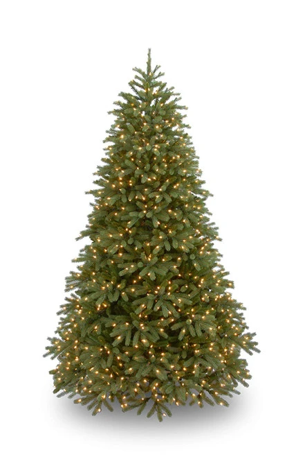 Christmas Central 7.5β Pre-Lit Jersey Fraser Fir Medium Artificial Christmas Tree, Clear Lights