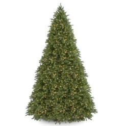 Christmas Central 12β Pre-Lit Full Jersey Fraser Artificial Christmas Tree, Clear Lights