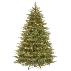 Christmas Central 7.5’ Pre-Lit Medium Nordic Spruce Artificial Christmas Tree, Clear Lights