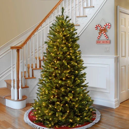 Christmas Central 7.5β Pre-Lit Rocky Ridge Pine Artificial Christmas Tree, Clear Lights - Image 2