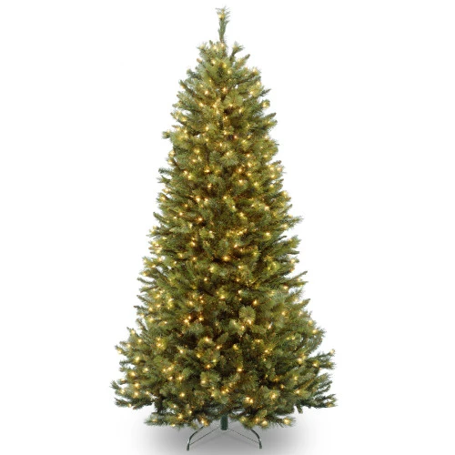 Christmas Central 7.5β Pre-Lit Rocky Ridge Pine Artificial Christmas Tree, Clear Lights