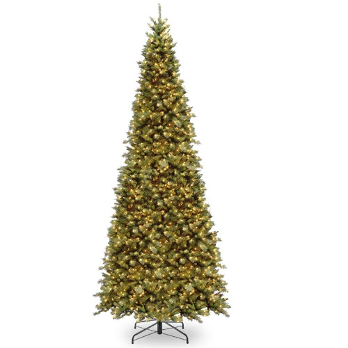 Christmas Central 12β Pre-Lit Medium Tiffany Fir Artificial Christmas Tree, Clear Lights