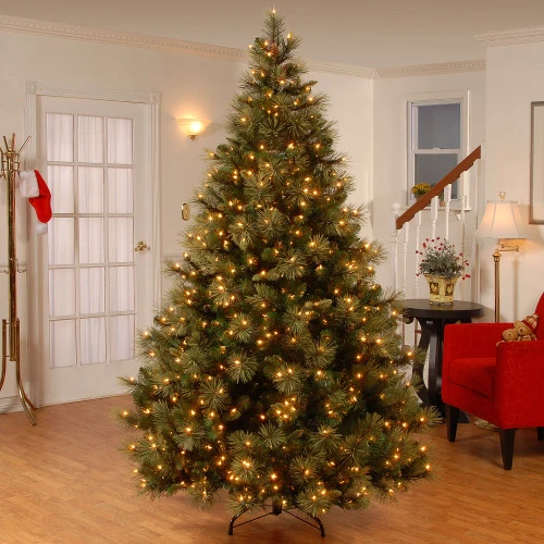 Christmas Central 9 Ft. Carolina Pine Tree With Clear Lights - Image 2