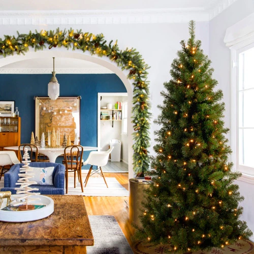 Christmas Central 6β Pre-Lit Canadian Grande Fir Artificial Christmas Tree β Clear Lights - Image 2