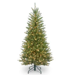 Christmas Central 4.5' Pre-lit Dunhill Fir Slim Artificial Christmas Tree β Clear Lights