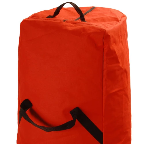 Christmas Central 54" Red And Black Tear Resistant Christmas Tree Storage Bag With Wheels - Image 2