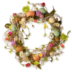 Christmas Central Garden Accents Easter Egg Wreath - 18-Inch