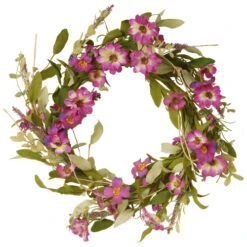 Christmas Central 20β Garden Accents Floral Daisy Wreath