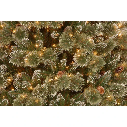 Christmas Central 6.5β Pre-Lit Glittery Pine Artificial Christmas Tree, Clear Lights - Image 5