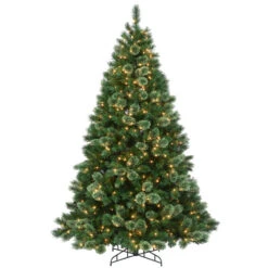 Christmas Central 7.5β Pre-Lit Hamburg Pine Artificial Christmas Tree, Clear Lights