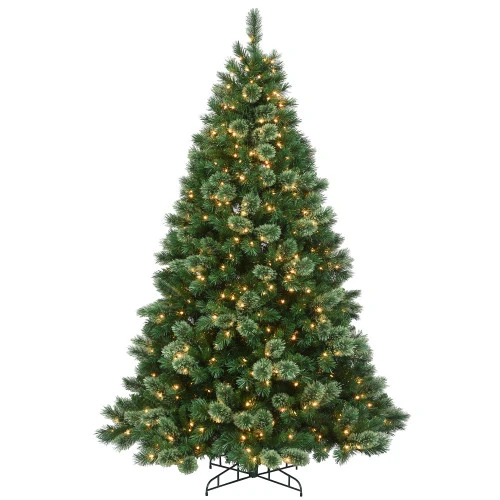 Christmas Central 7.5β Pre-Lit Hamburg Pine Artificial Christmas Tree, Clear Lights