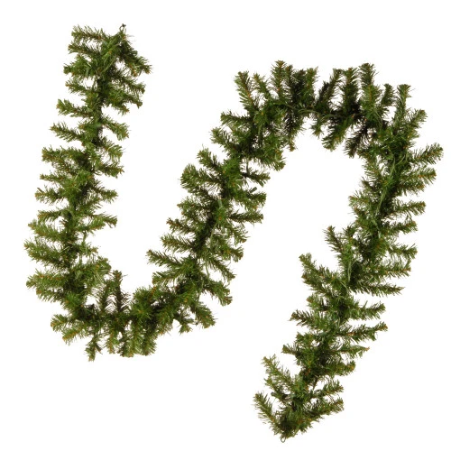 Christmas Central 9' X 10β Pre-Lit Kincaid Spruce Artificial Christmas Garland - Clear Lights - Image 4