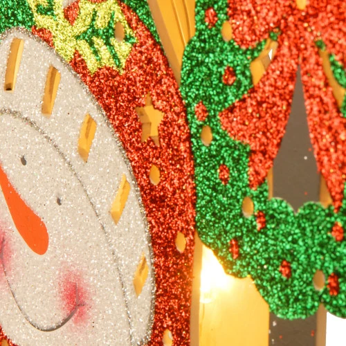 Christmas Central 17.5" Pre-Lit Snowman Outdoor Christmas Decoration - Image 2