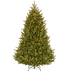 Christmas Central 7.5β Pre-Lit Full Natural Fraser Fir Artificial Christmas Tree, Clear Lights