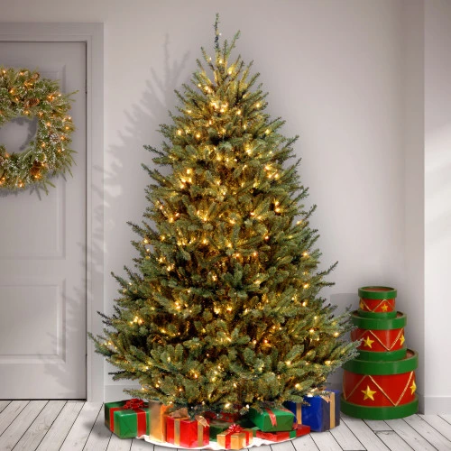 Christmas Central 9β Pre-Lit Medium Natural Fraser Fir Artificial Christmas Tree, White Lights - Image 3