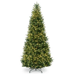 Christmas Central 10β Pre-Lit Slim Natural Fraser Fir Artificial Christmas Tree, Clear Lights