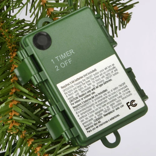 Christmas Central 9' X 10" Pre-Lit Norwood Fir Artificial Christmas Garland, Multicolor LED Lights - Image 4