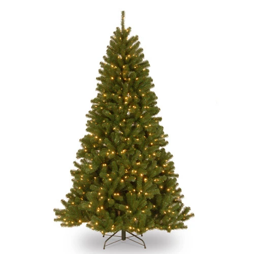 Christmas Central 7β Pre-lit North Valley Spruce Artificial Christmas Tree, Clear Lights