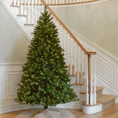 Christmas Central 7β Pre-lit North Valley Spruce Artificial Christmas Tree, Clear Lights - Image 4
