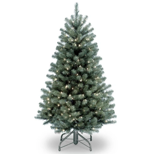 Christmas Central 4.5β Pre-Lit North Valley Spruce Full Artificial Christmas Tree, Clear Lights