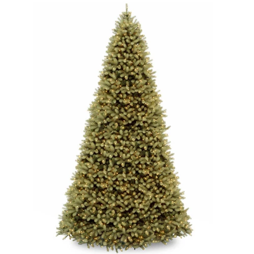 Christmas Central 12β Pre-Lit Downswept Douglas Fir Artificial Christmas Tree, Clear Lights