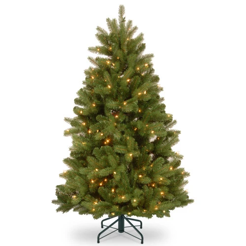 Christmas Central 4.5β Pre-Lit Full Newberry Spruce Artificial Christmas Tree, Clear Lights