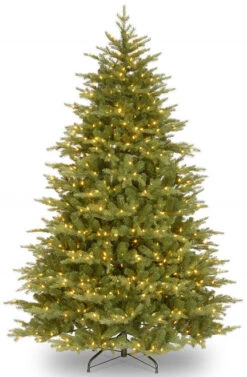 Christmas Central 9β Pre-Lit Medium Nordic Spruce Artificial Christmas Tree, White Lights