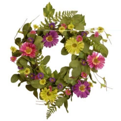 Christmas Central 22β Gerbera Daisy Flower Wreath