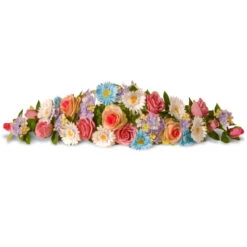 Christmas Central 33" Spring Flowers Artificial Swag