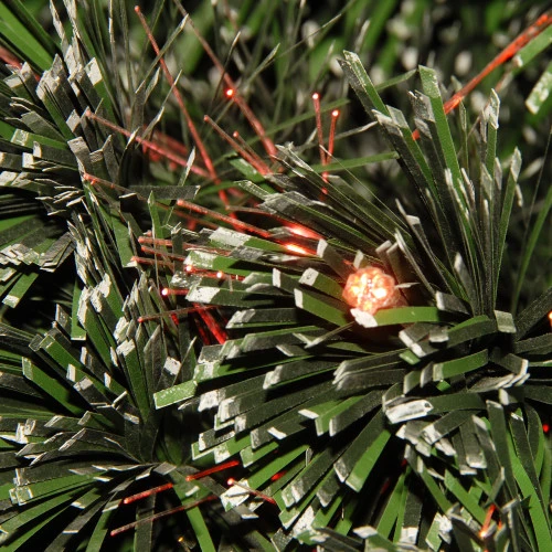 Christmas Central 2.5' Pre-Lit Potted Medium Artificial Christmas Tree, Multicolor LED Lights - Image 2